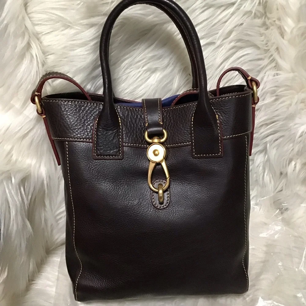 Dooney Florentine Leather North south bucket tote - Picture 11 of 16